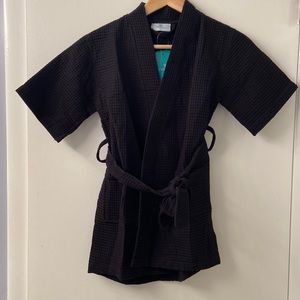 NWT kids waffle knit robe